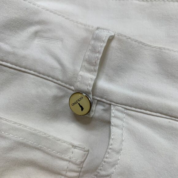 Golfino Shorts Mens 32 Ivory Mid Rise Golf Performance Chino Zip Fly Wicking - Picture 5 of 15